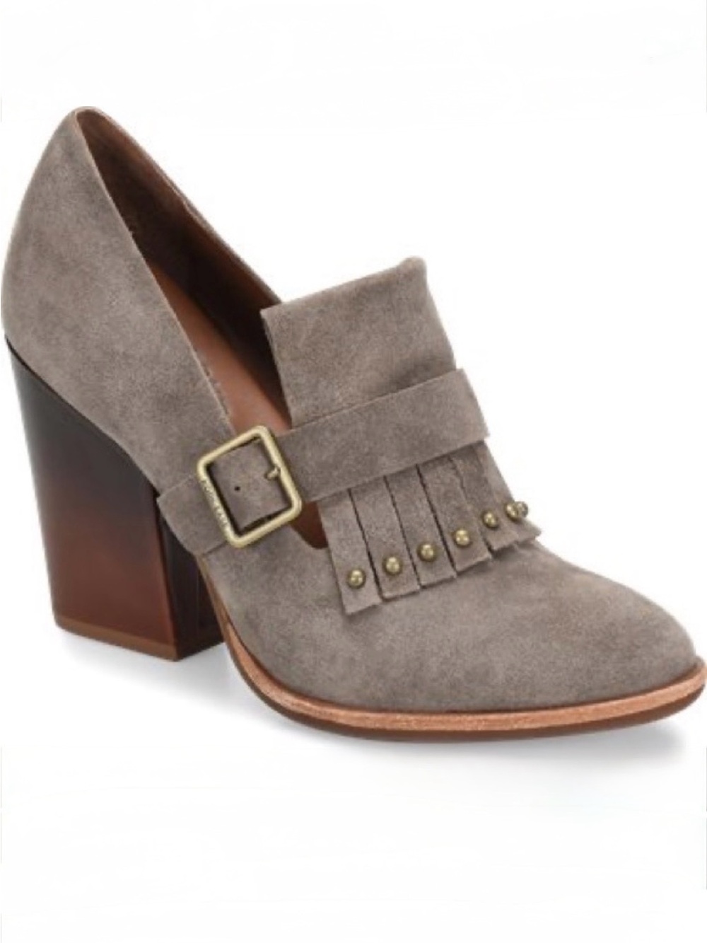Kork-Ease Prim Kiltie Suede Heels Size 8